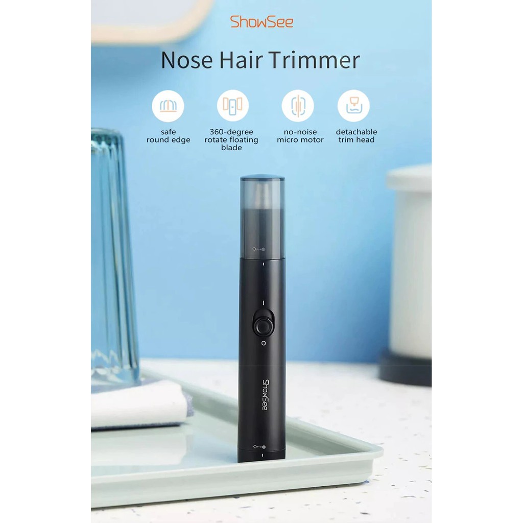 Máy tỉa lông mũi Xiaomi ShowSee C1-BK Electric Mini Portable Ear Nose Hair