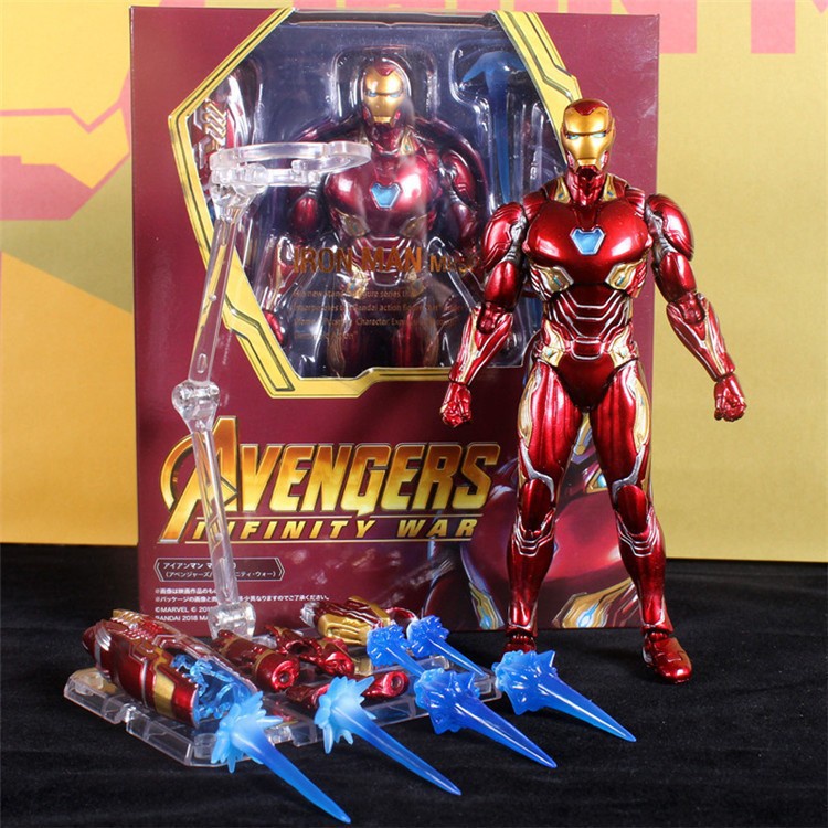 MH23 - Mô Hình Iron Man Mark 50 Mk50 SHF Avenger Infinity War Bandai Cao 16cm