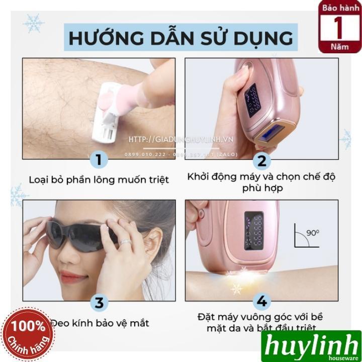 Máy triệt lông cá nhân Halio IPL Cooling Hair Removal Device - Tặng quà ngẫu nhiên
