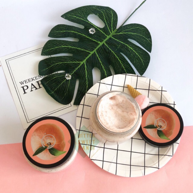 [full size / bill Anh] TẨY DA CHẾT TOÀN THÂN body scrub tẩy tế bào chết THE BODY SHOP 250ml
