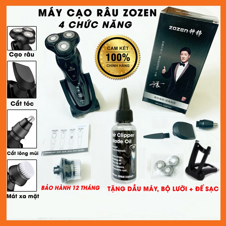 Máy cạo râu đa năng Zozen 4D Shaver 4in1 chính hãng