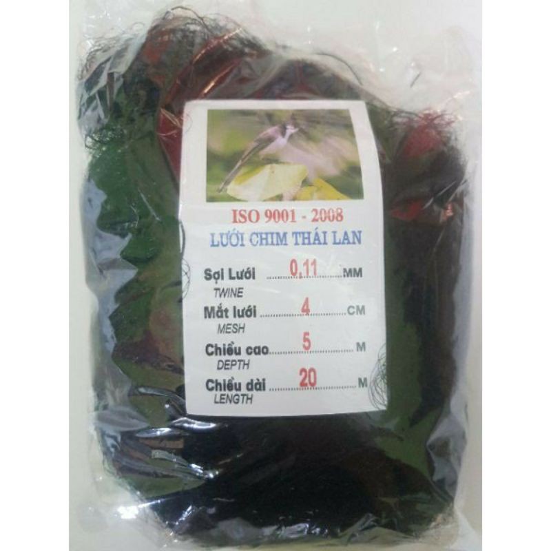 [Hàng Gia Công] Lưới Bẫy Chim Chào Mào, Họa Mi, Sẻ Cao 5m, Độ Dài Từ 10m-50m