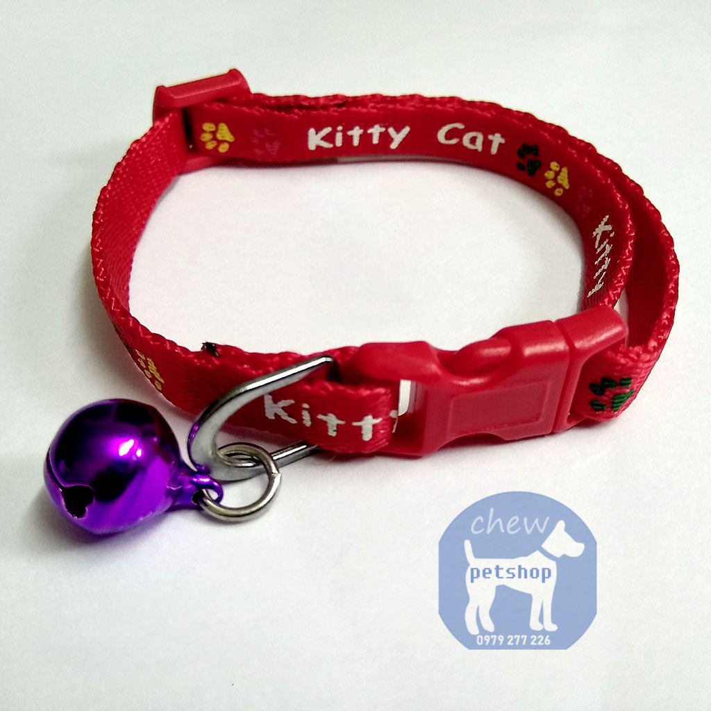 Vòng cổ gắn chuông Kitty Cat cho mèo - Phụ kiện phú cưng ChewPet Shop