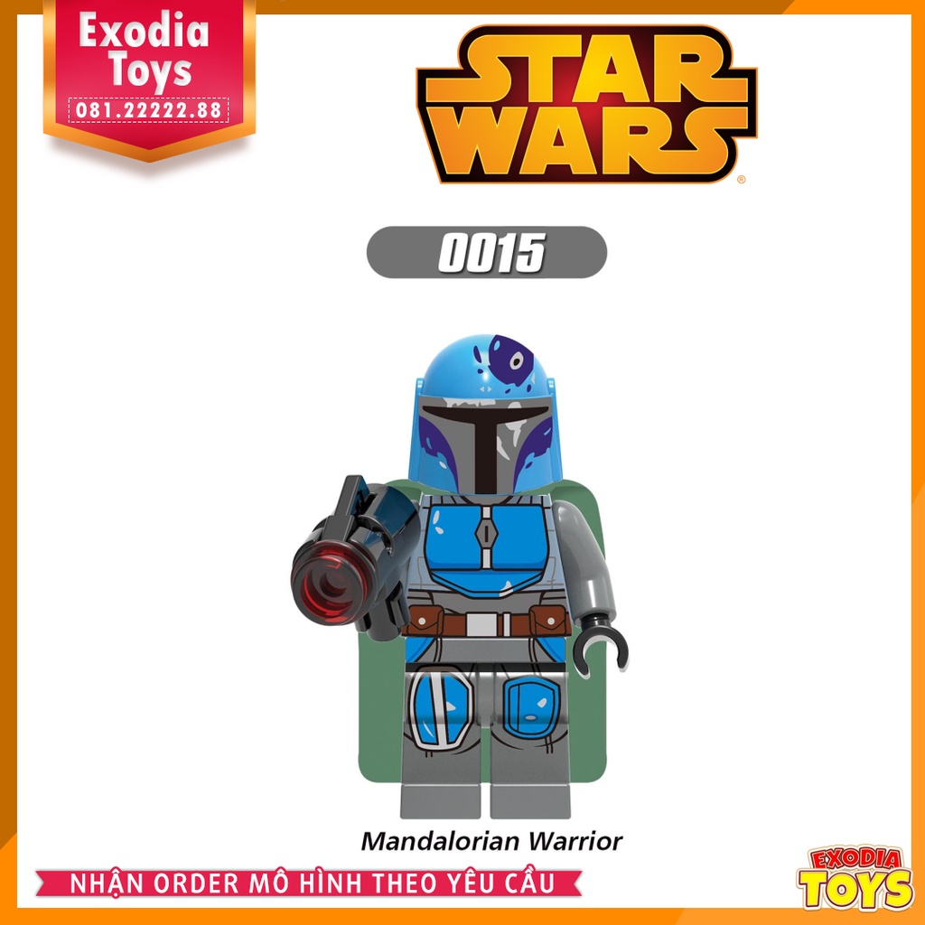 Xếp hình Minifigure các nhân vật Star Wars và Chiến Binh Mandalorian - Chiến Tranh Giữa Các Vì Sao - G0102