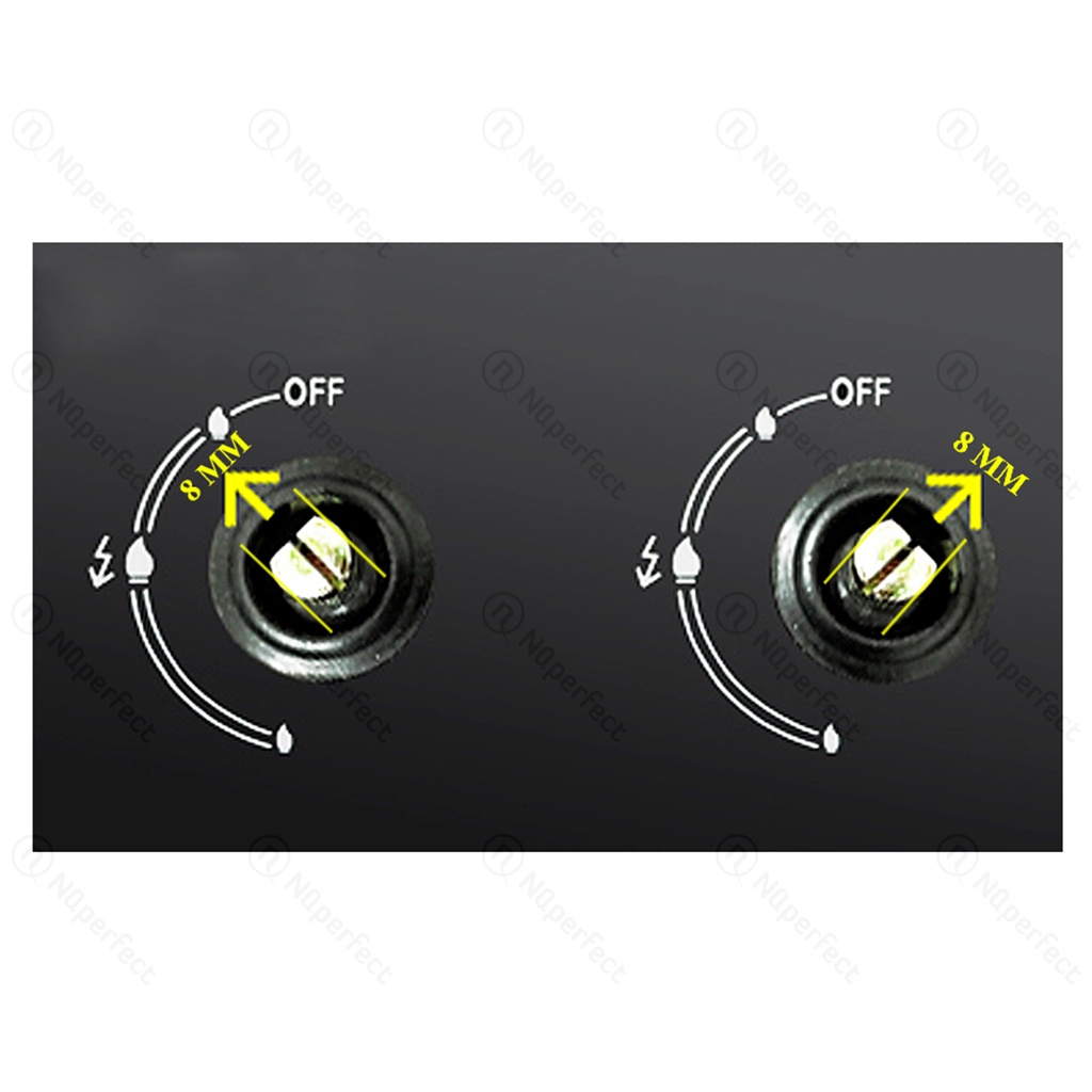 Combo 2 Núm  thép bền cốt xéo/cốt thẳng 8mm bếp gas âm Sunhouse SHB8836, Sunhouse SHB-8836