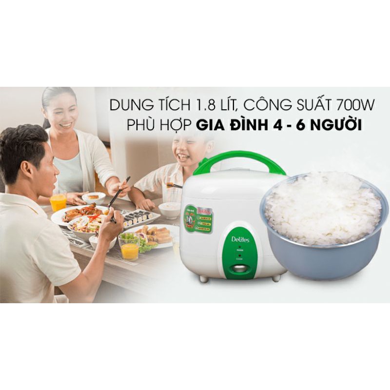 (GIÁ HỦY DIỆT) Nồi cơm điện delite,sharp,sunhouse midea,toshiba các loại dung tích 1,8 lít