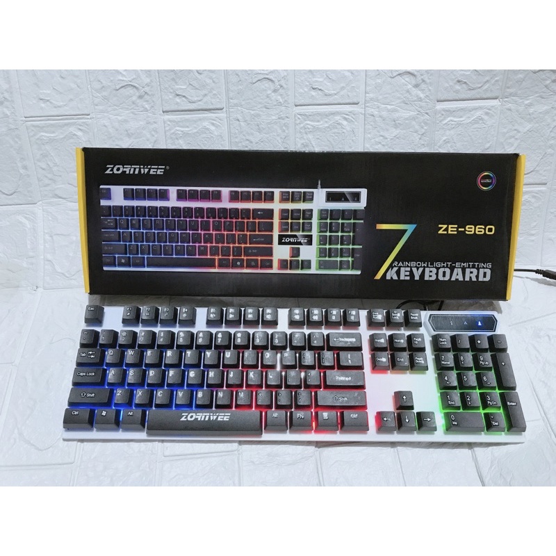 Bàn Phím Giả Cơ SHIPADOO K280, ZE960 Có Đèn Led Màu Cực Đẹp - Bàn Phím Văn Phòng,Chơi Game Giá Rẻ .ECOBA