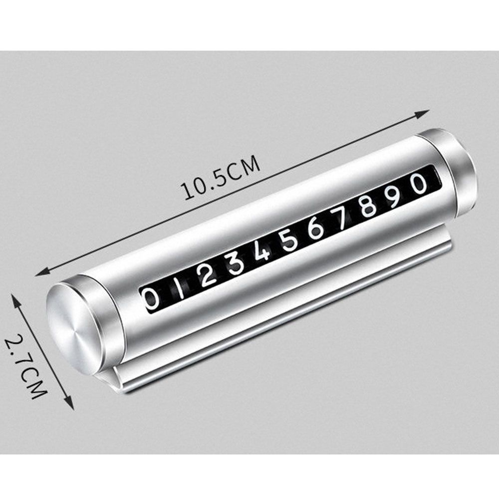 Thẻ điện thoại đỗ xe tạm thời bằng hợp kim nhôm nhiều màu sắc cho ô tô