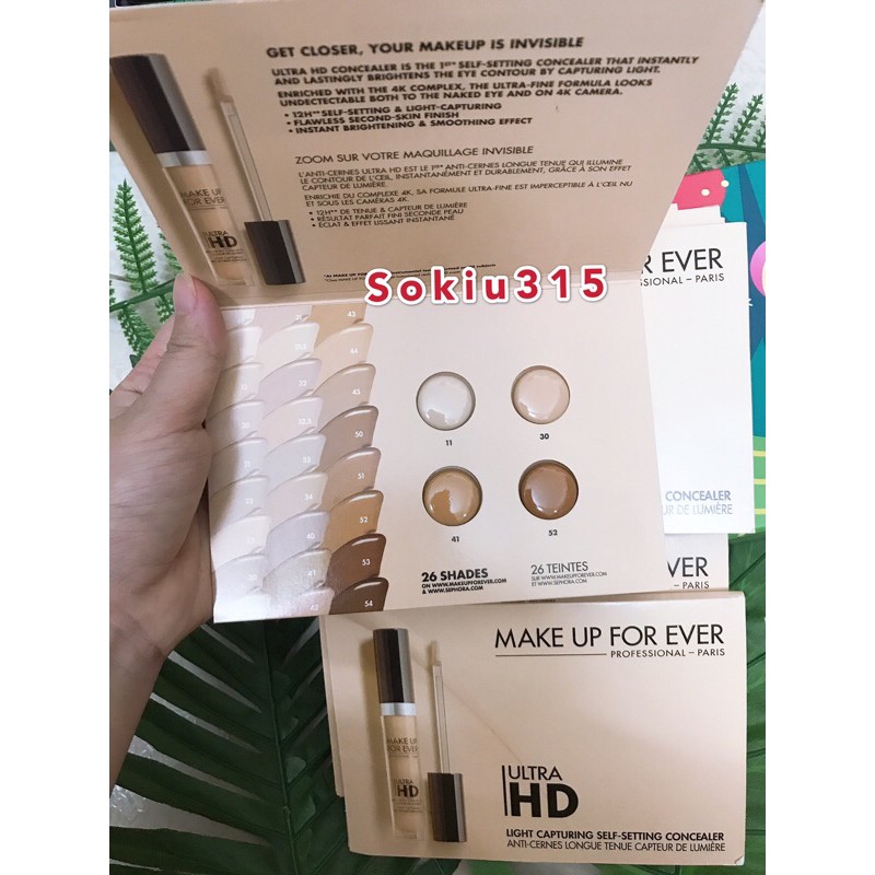 Kem nền Make Up For Ever sample 4 ô