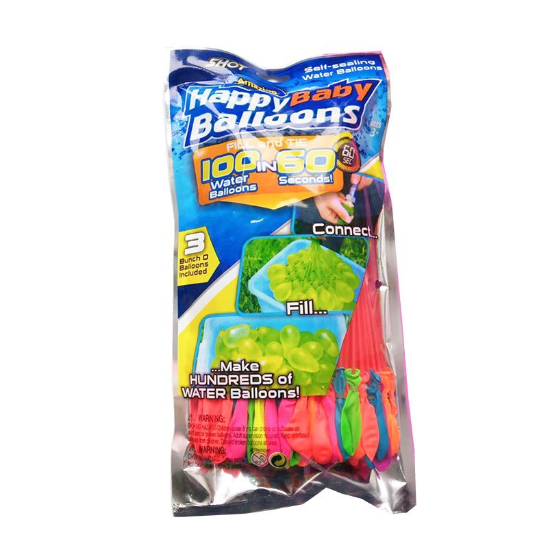 Chùm bóng nước số lượng lên tới 111 quả - Ném bóng nước thả ga - bơm cực nhanh