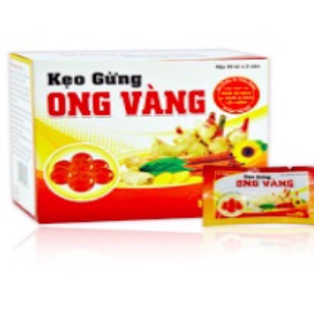 Kẹo gừng ong vàng - kẹo ngậm ho gừng ong vàng