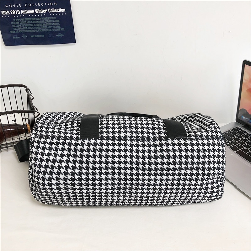 Túi xách cỡ lớn kẻ sọc caro thời trang trẻ trung