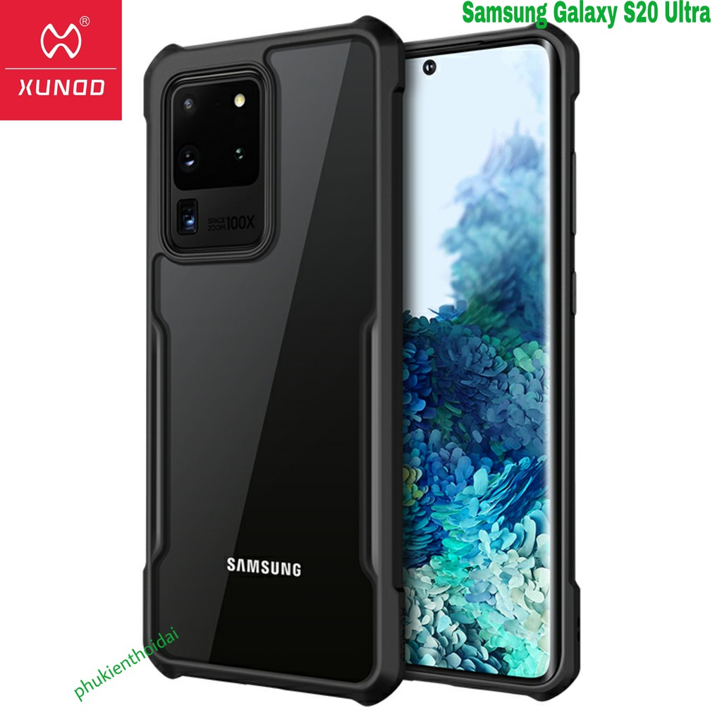 Ốp lưng Xundd Samsung S20 Ultra / S21 Ultra / S21 Plus / S9 Plus / S10 Pus / S22 Ultra / S23 ultra lưng trong viền màu