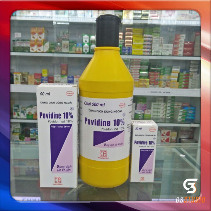 (Chính Hãng) Dung Dịch Sát Khuẩn Povidine Dung Tích 500ml