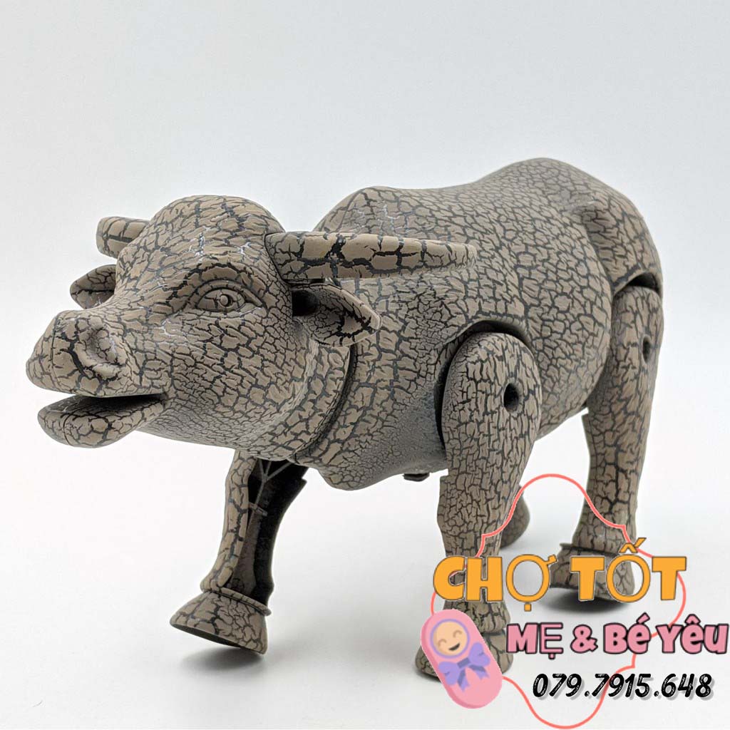 Đồ Chơi Robot trâu tự di chuyển đèn , tiếng kêu đầy sống động