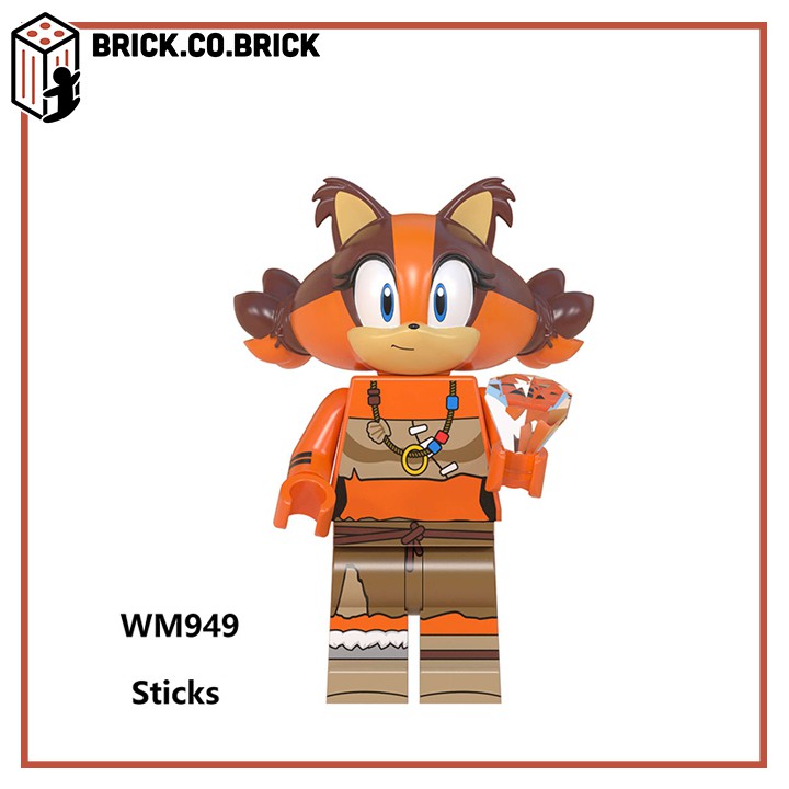 Sonic The Hedgehog Đồ Chơi Xếp Hình Lắp Ráp Mô Hình Hoạt Hình Bộ Mới Nhất cho bé WM6088
