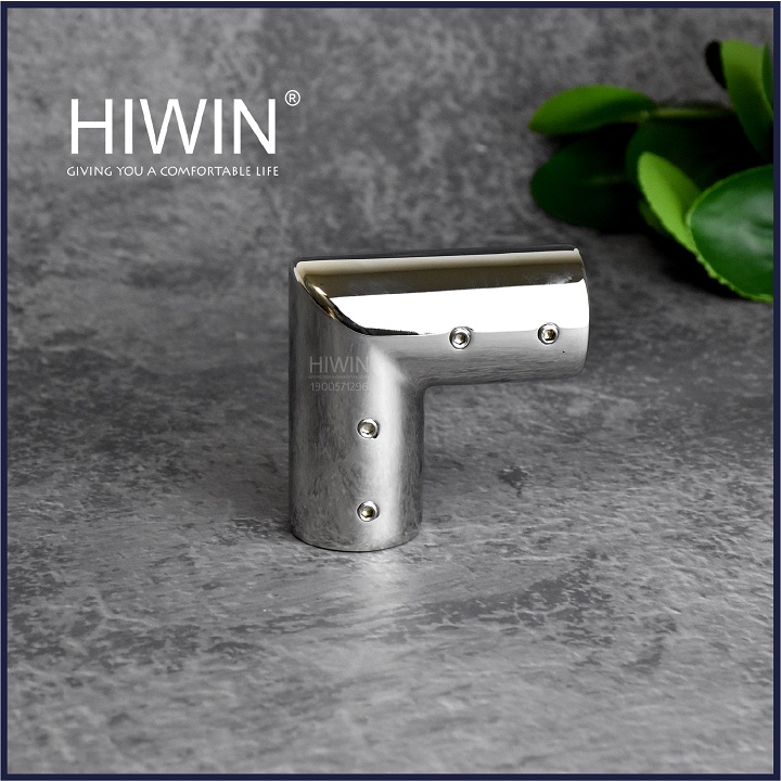 Chuyển góc 90 độ phòng tắm kính chất liệu inox 304 mặt gương dùng cho ống phi 25 HIWIN SB-613