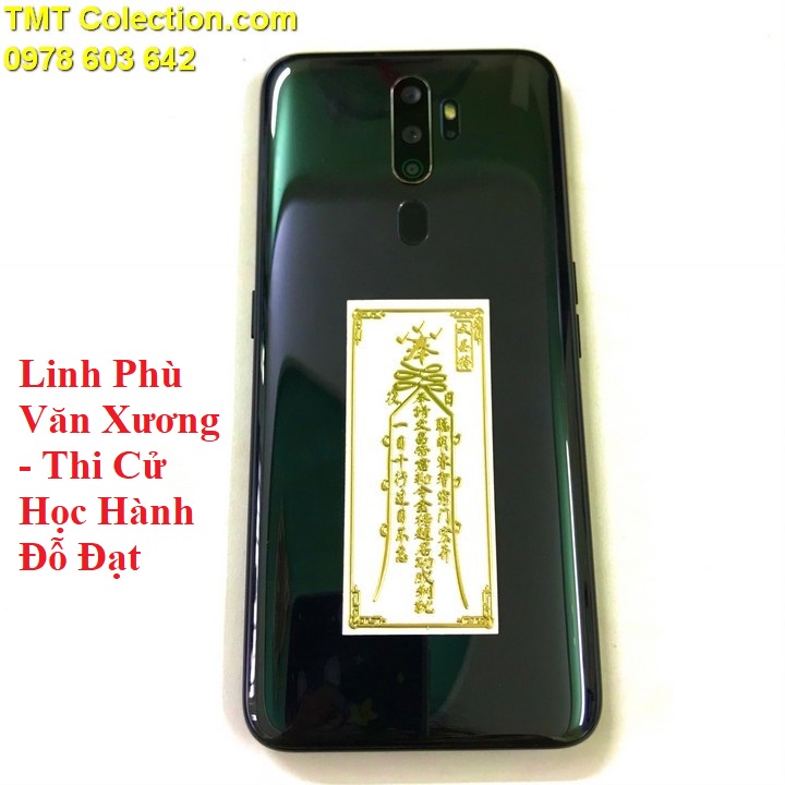 Linh Phù Văn Xương - Thi Cử Học Hành Đỗ Đạt, chất liệu Giấy, băng keo, nhựa plastic, màu vàng - SP005357