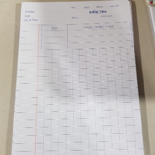 Giấy  kiểm tra cấp I 4 ô ly (2,5 x 2,5) mm; MS 011