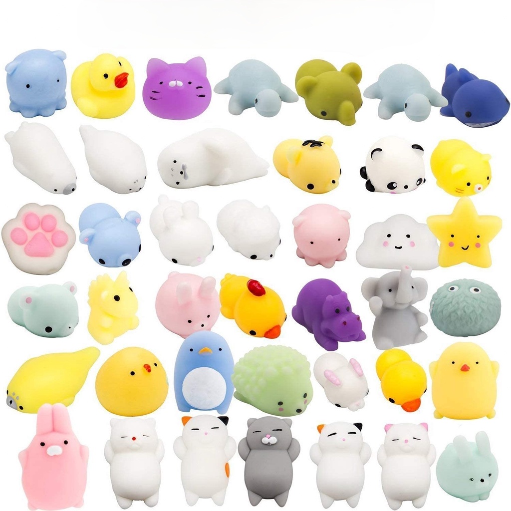 Đồ Chơi Mochi Siêu Mềm Giảm Căng Thẳng - Squishy Mochi - Đồ Chơi Nắn Bóp Squishy - Thư Viện Đồ Chơi