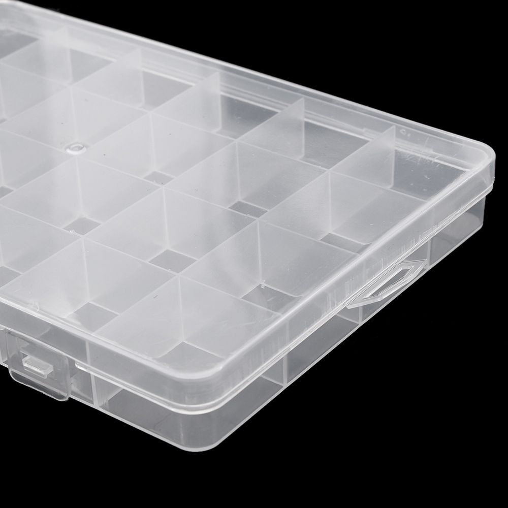 Hộp nhựa 24 ngăn đựng trang sức phụ kiện làm móng