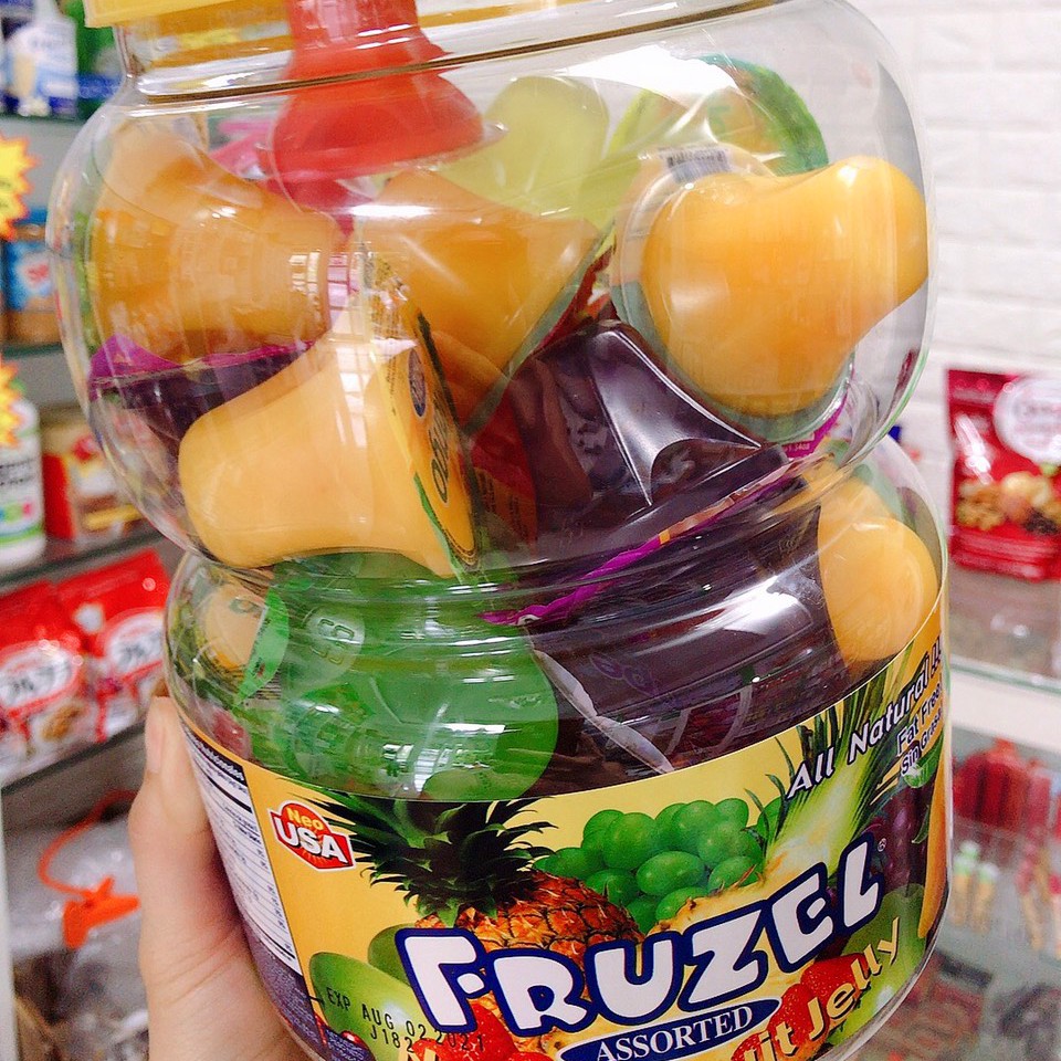 Thạch rau câu trái cây Neo USA Fruzel Assorted Natural Fruit Jelly 1450g