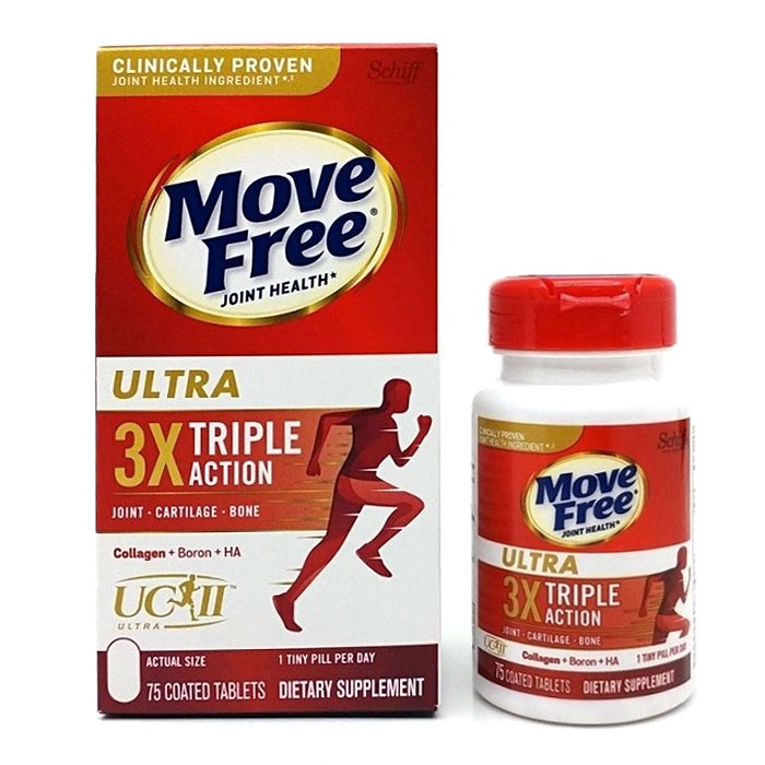 Viên uống hỗ trợ xương khớp Schiff Move Free Ultra Triple Action 75 viên của Mỹ