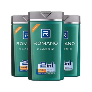 Tắm gội 2in1 dành cho nam Romano Classic 180g