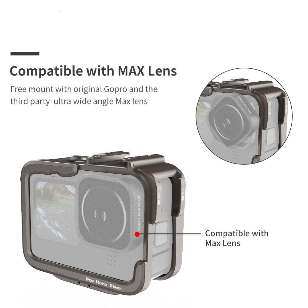 BEBETTERM Vỏ Bảo Vệ Siêu Nhẹ Bằng Kim Loại Cho GoPro Hero 11 10 9