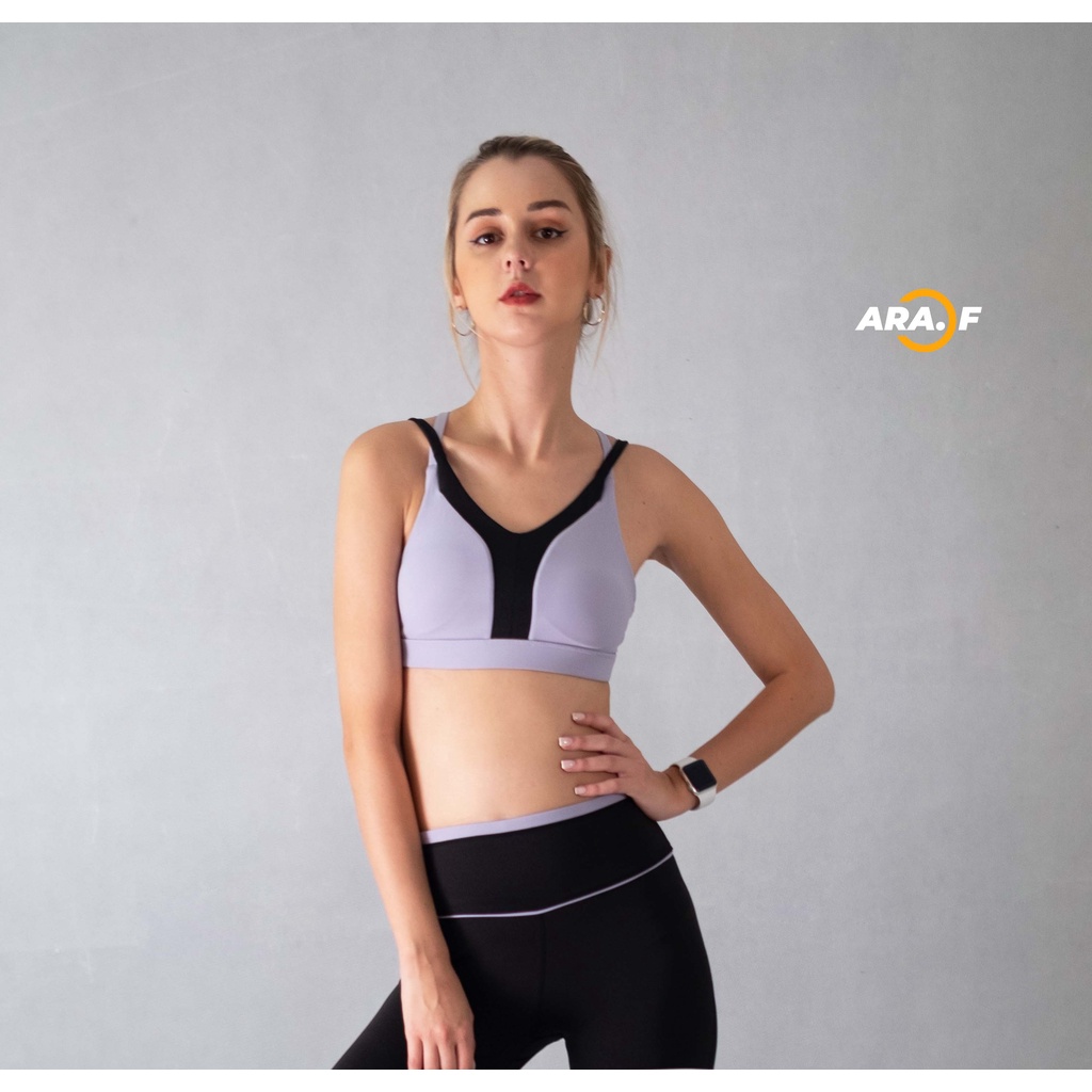 Set Áo Bra 2 Màu Và Quần Legging Lưng Cao - MÃ 232M-ARAF - Tập Thể Thao, Gym, Yoga, Aerobic