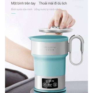 Bình đun nước siêu tốc gấp gọn có màn hình