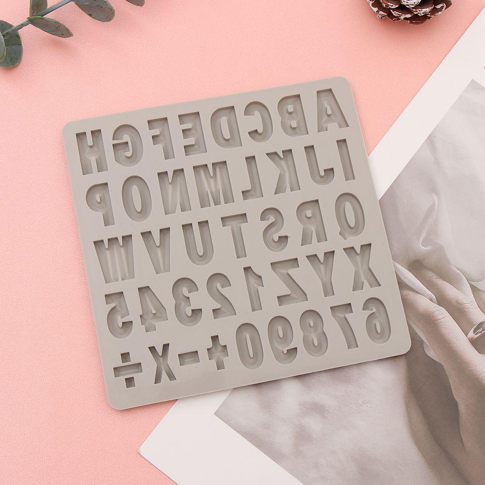 Khuôn Nướng Bánh Mềm Mại Hình Chữ Cái Và Số Trang Trí