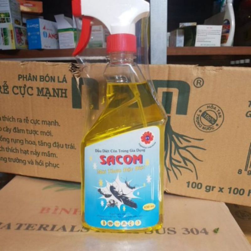 Dầu diệt côn trùng muỗi gián kiến Sacom 630ml