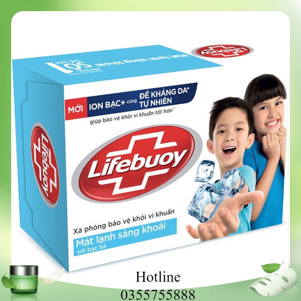 Xà Bông Cục Lifebuoy Mát Lạnh Sảng Khoái 90g
