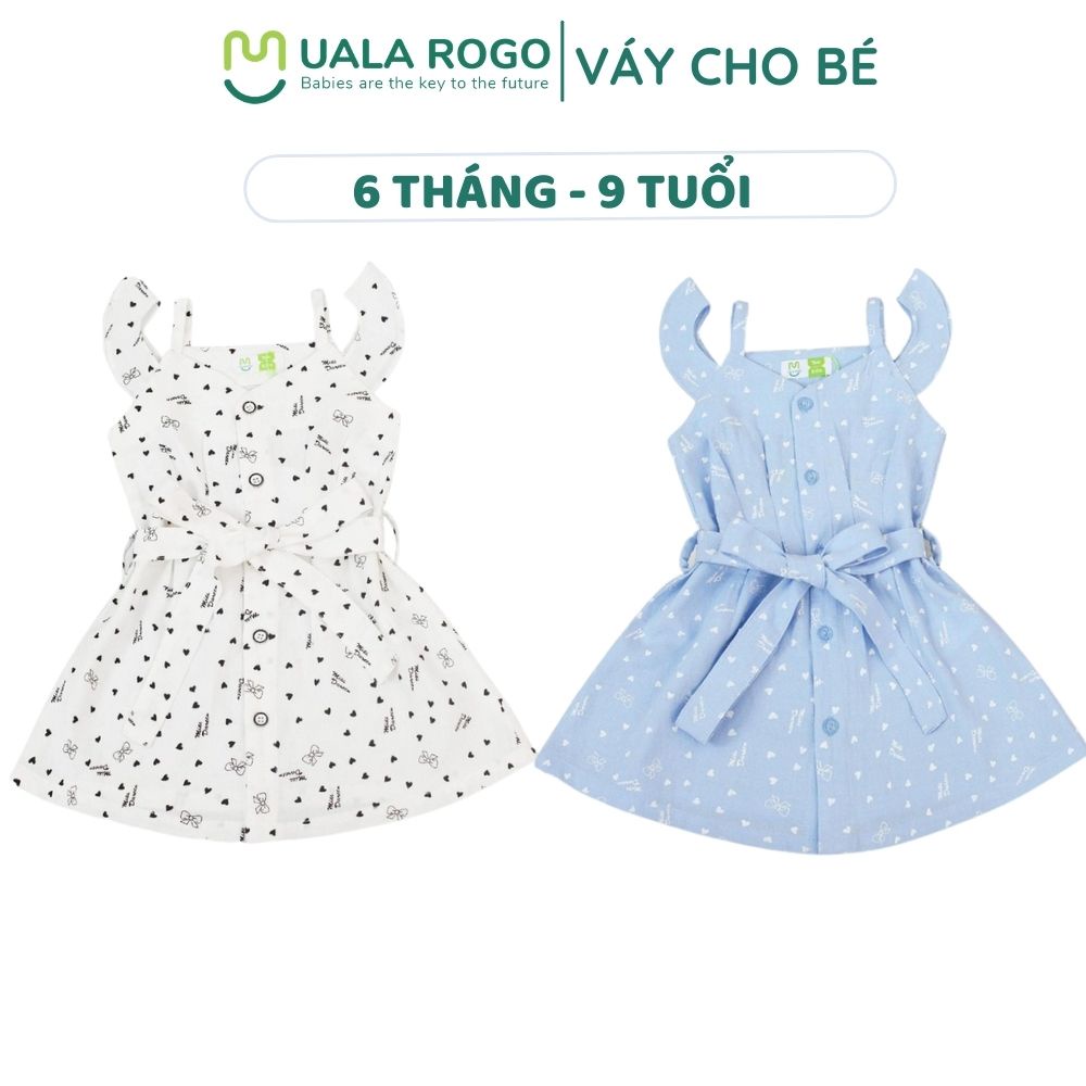 [FULL] - Váy bé gái Ualarogo 6M - 9Y vải cotton mềm mại giữ nhiệt kiểu dáng siêu dễ thương