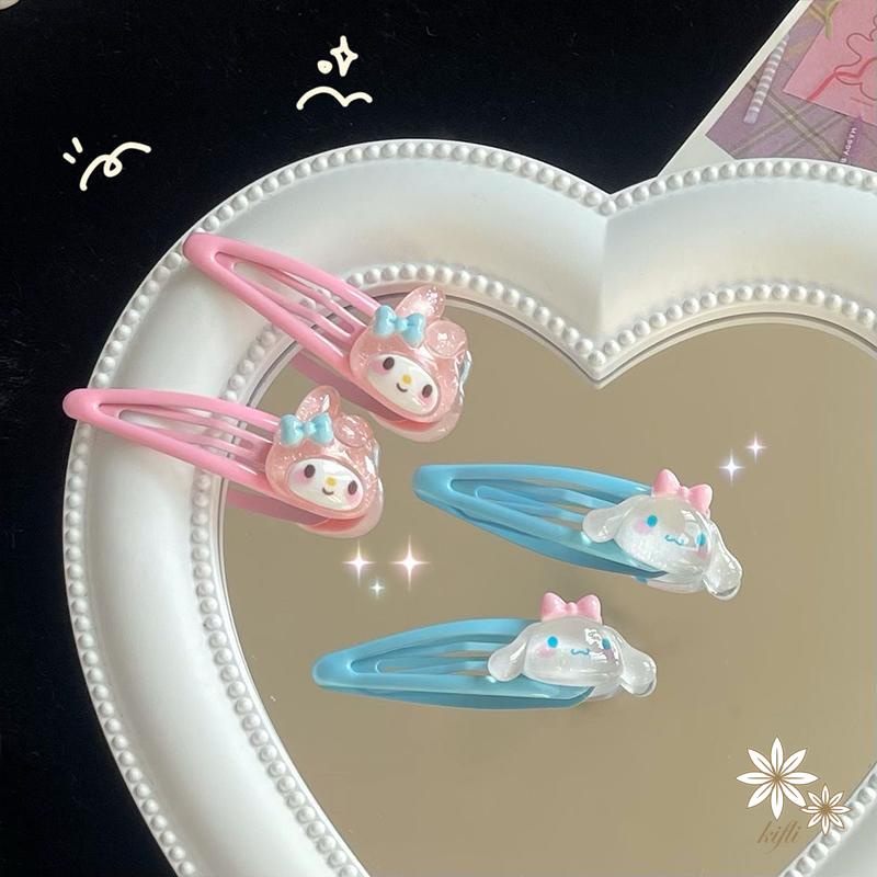 【kifli】Kẹp Tóc Mái Bên Họa Tiết Hoạt Hình Sanrio Ngọt Ngào Dễ Thương Phong Cách Hàn Quốc Cho Bé Gái