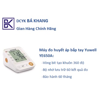 Máy Đo Huyết Áp Bắp Tay Yuwell YE650A