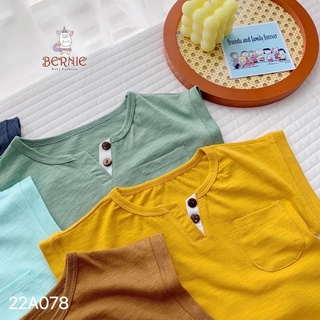 ÁO PHÔNG BERNIE CỔ SẺ V CHO BÉ