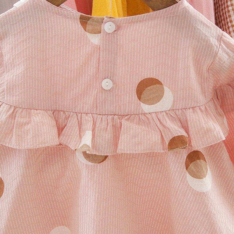 Áo babydoll dài tay bé gái size 7-15kg