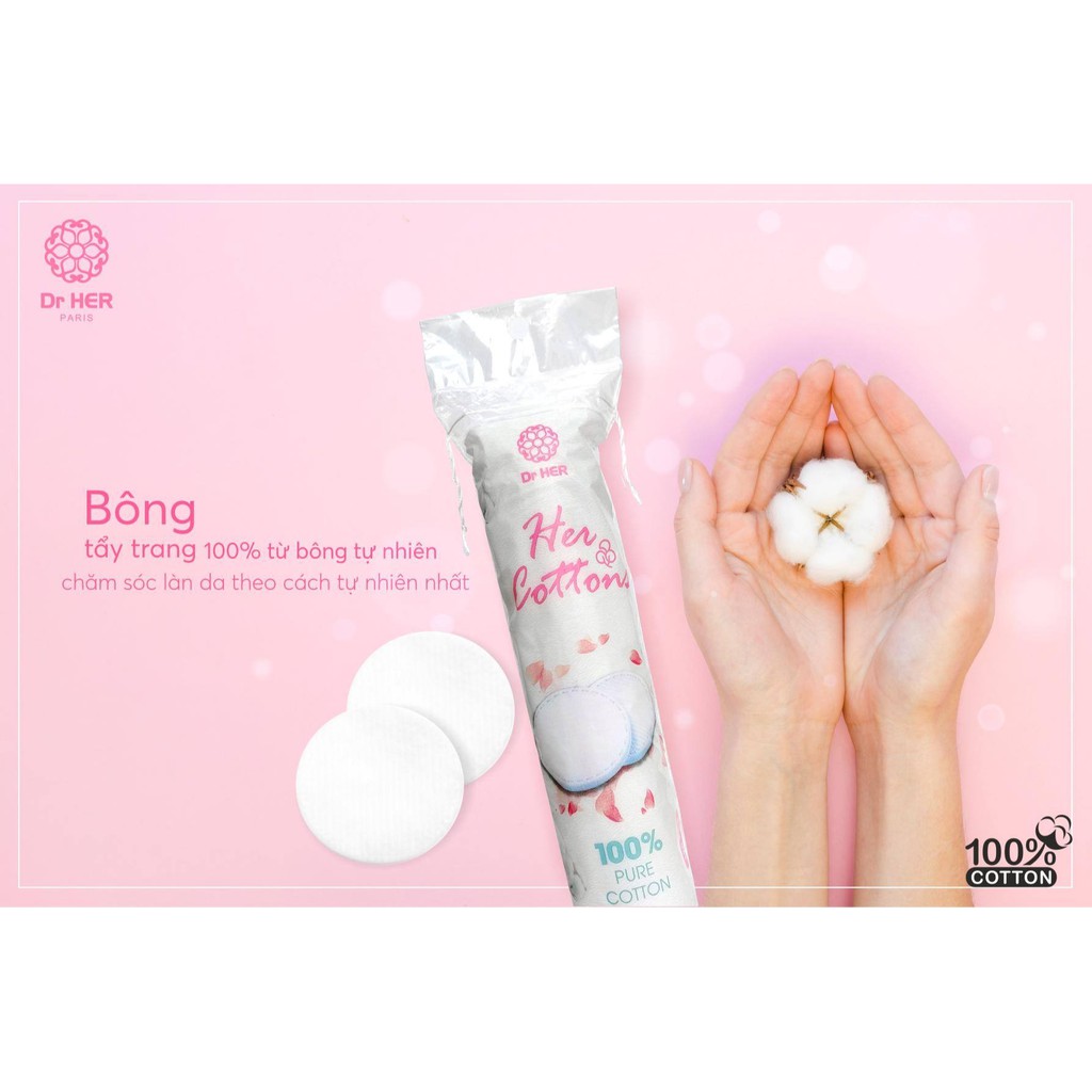 [COMBO] Xịt khoáng DR.HER + Bông tẩy trang HER COTTON | BigBuy360 - bigbuy360.vn