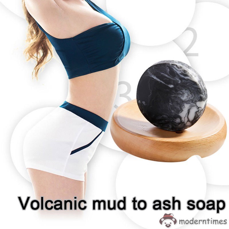 Volcanic Clay Coffee Slimming Soap Bar Skin Whitening Body Clear Anti Bacterial Skin Care