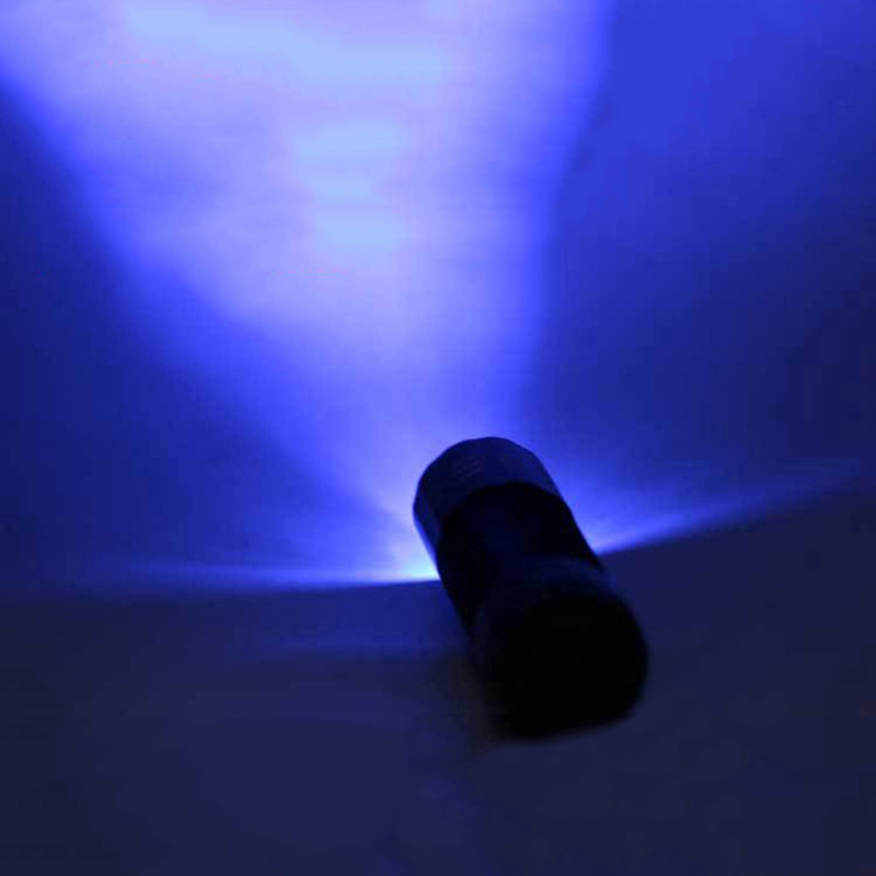 Đèn pin bóng LED tia UV mini cầm tay vỏ bọc nhôm chất lượng cao