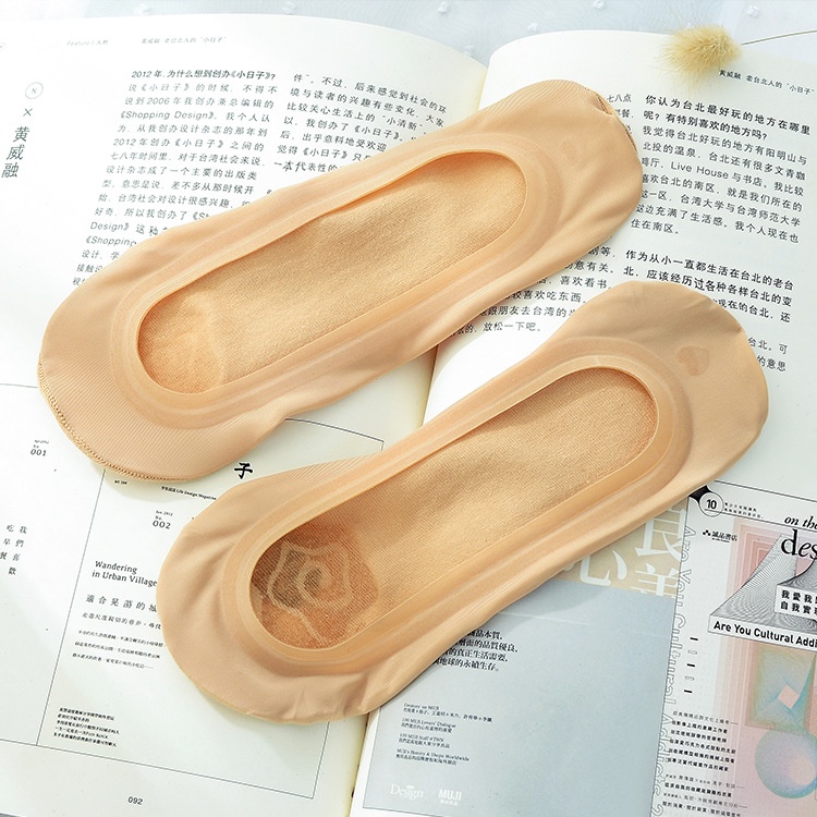 Vớ WAFNHA D362 vải lụa silicon mỏng chống trượt thời trang dành cho nữ