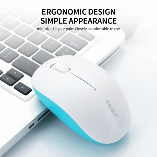 CHUỘT KHÔNG DÂY MINI T-WOLF Q8 - KHÔNG ỒN - PIN SẠC THÁO RỜI - CHUỘT GAMING KHÔNG DÂY - DPI 1200