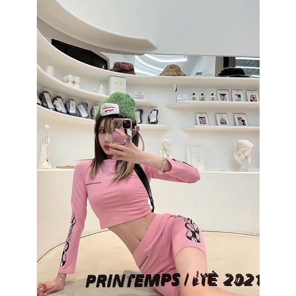 Set chrome hearts quần shorts ôm body nữ cao cấp