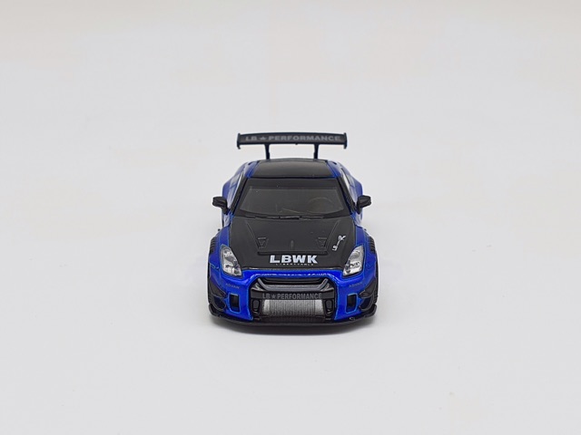 Xe Mô Hình LB Nissan GT-R (R35) Type2, Rear Wing ver3 1:64 MiniGT ( Xanh )