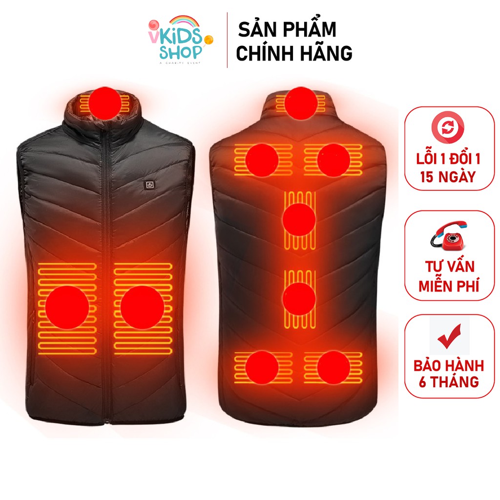 🔥Áo Khoác Điện Sưởi Ấm Giữ Nhiệt Cực Lâu 🔥 - Áo Sưởi Ấm Bằng Điện Sạc USB Siêu Nhẹ-CC3062