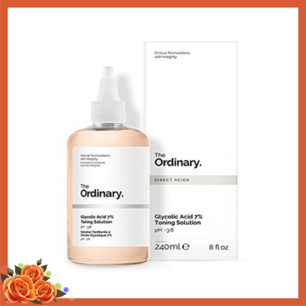 [GIÁ TỐT] Toner The Ordinary tẩy da chết glycolic acid 7% 240ml Toning Solution [SALE NHANH TAY]