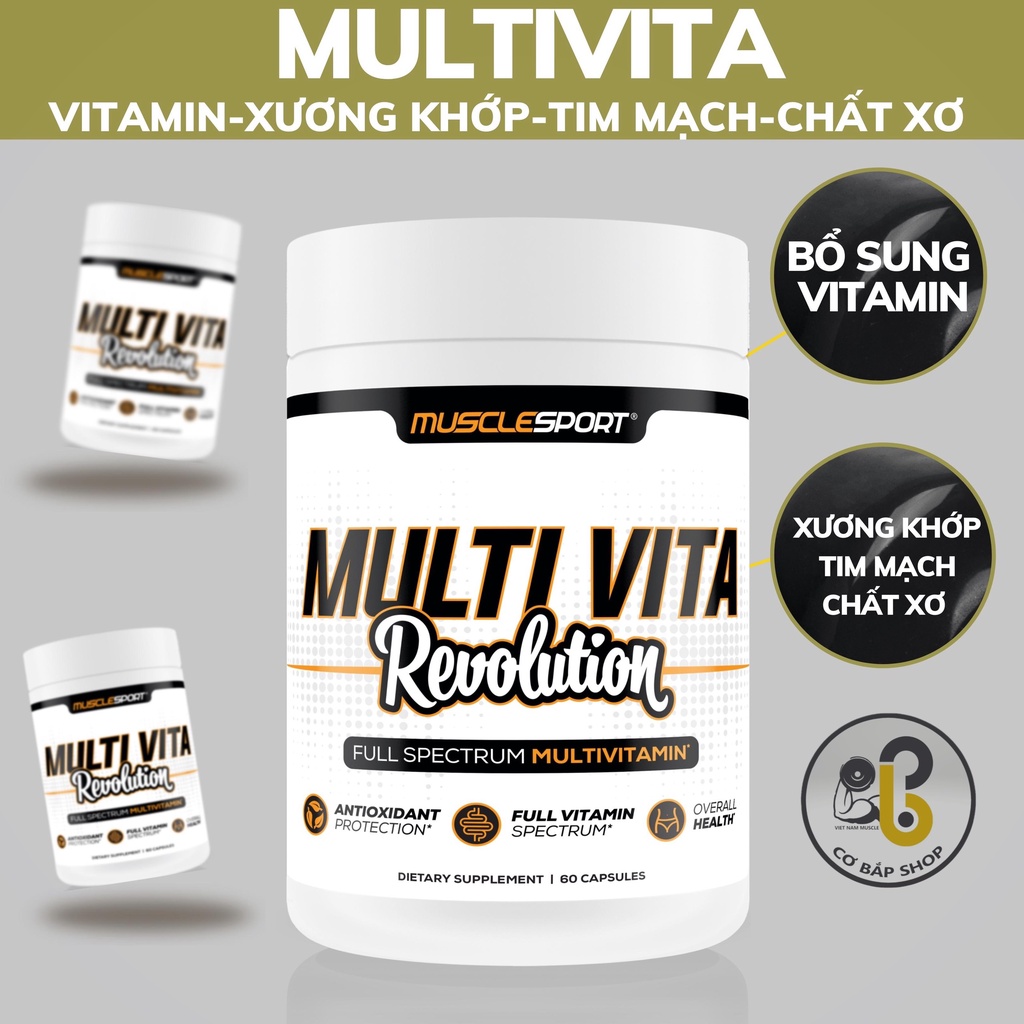 MULTI VITA REVOLUTION - Viên uống bổ sung vitamin khoáng chất - Hộp 60 viên