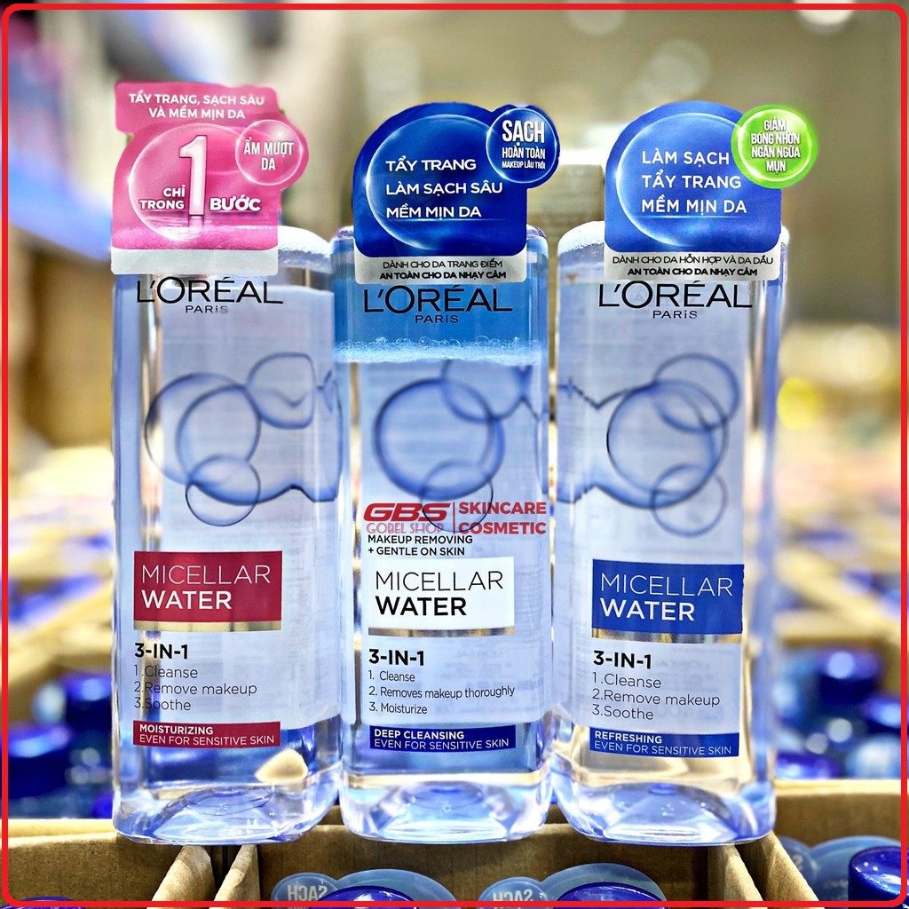 Nước tẩy trang Loreal - L'Oreal Paris 3-in-1 Micellar Water